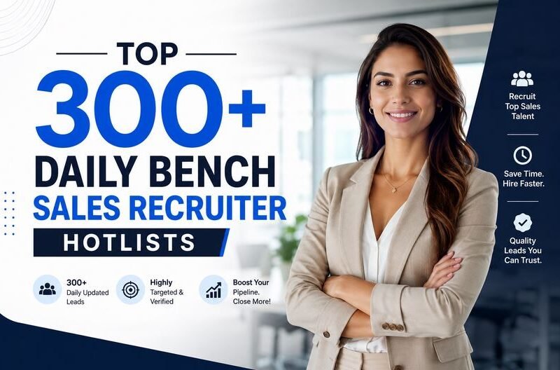 Bench Sales Recruiter: Top 300+ daily resume database for recruiters for faster submissions