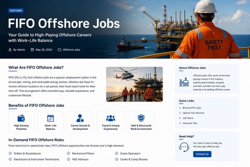 FIFO Offshore Jobs
