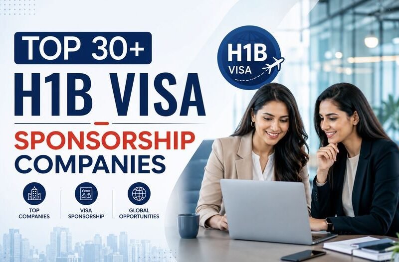 Top 30+ H1B Visa Sponsorship Companies: Get Your US Work Visa Approved quick and easy