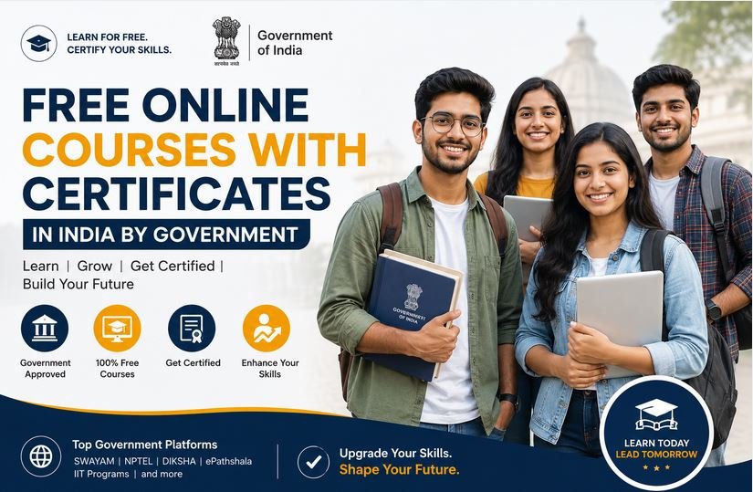 free online courses with certificates in india by government
